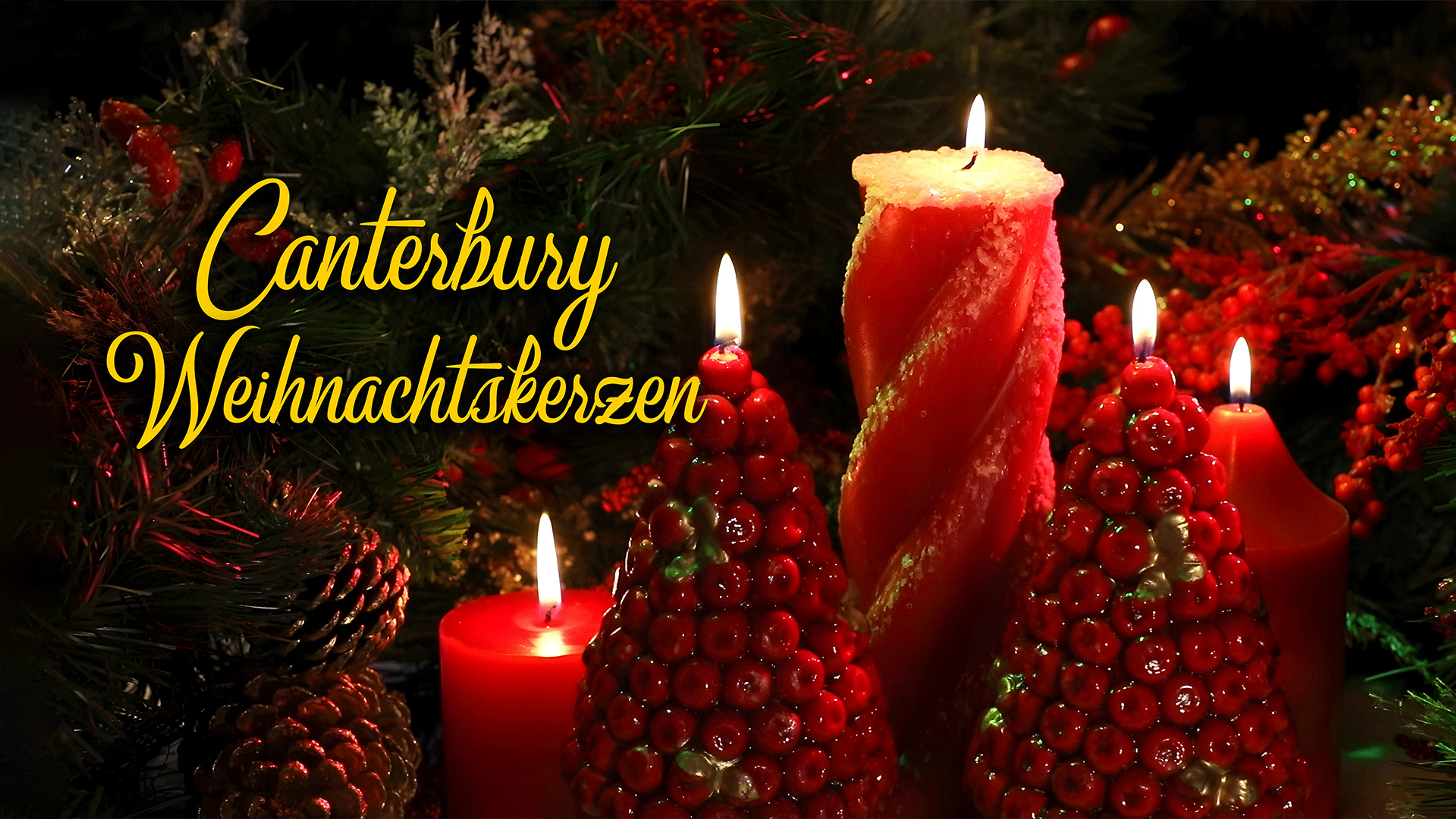 Canterbury Weihnachtskerzen poster